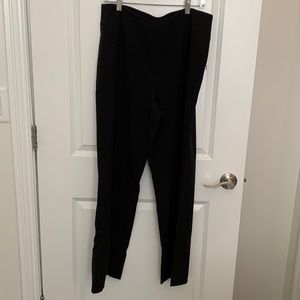 Black pants side zip size 14